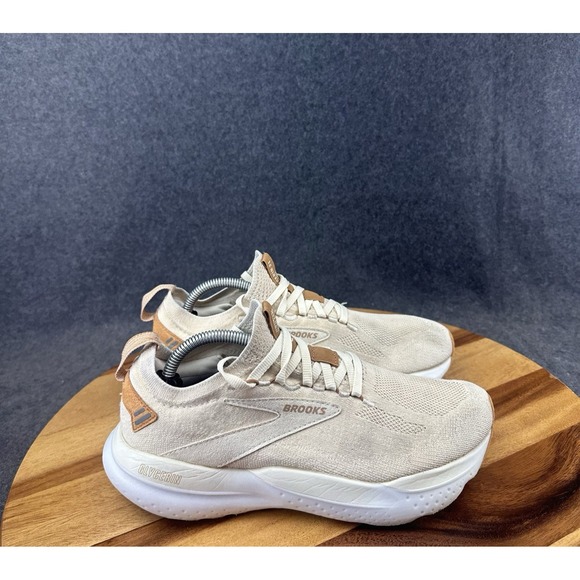 Brooks Shoes - Brooks Glycerin StealthFit 21 Shoes Womens Size 7.5 B Beige Sneakers Athletic